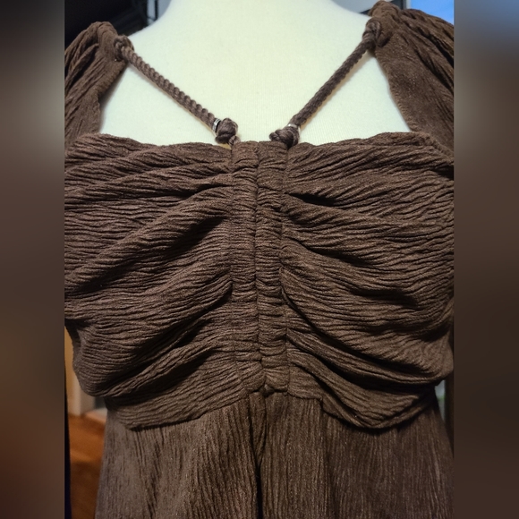 NWT Moon River size M brown top - Picture 6 of 11